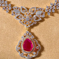 Aruna Mani Necklace in 92.5 Silver detail - Silsila by Dvaar