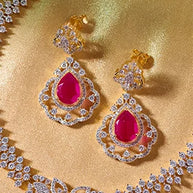 Aruna Mani Necklace in 92.5 Silver side view - Silsila by Dvaar