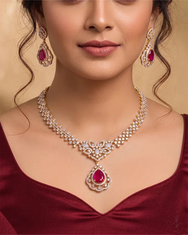 Aruna Mani Necklace in 92.5 Silver - Silsila by Dvaar