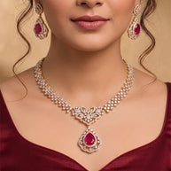 Aruna Mani Necklace in 92.5 Silver - Silsila by Dvaar