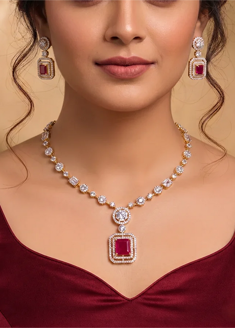 Rouge Necklace in 92.5 Silver - Silsila by Dvaar