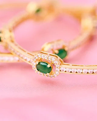 Emerald Bangles side view - Silsila by Dvaar