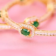 Emerald Bangles side view - Silsila by Dvaar