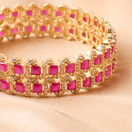 Ruby Bangles detail - Silsila by Dvaar