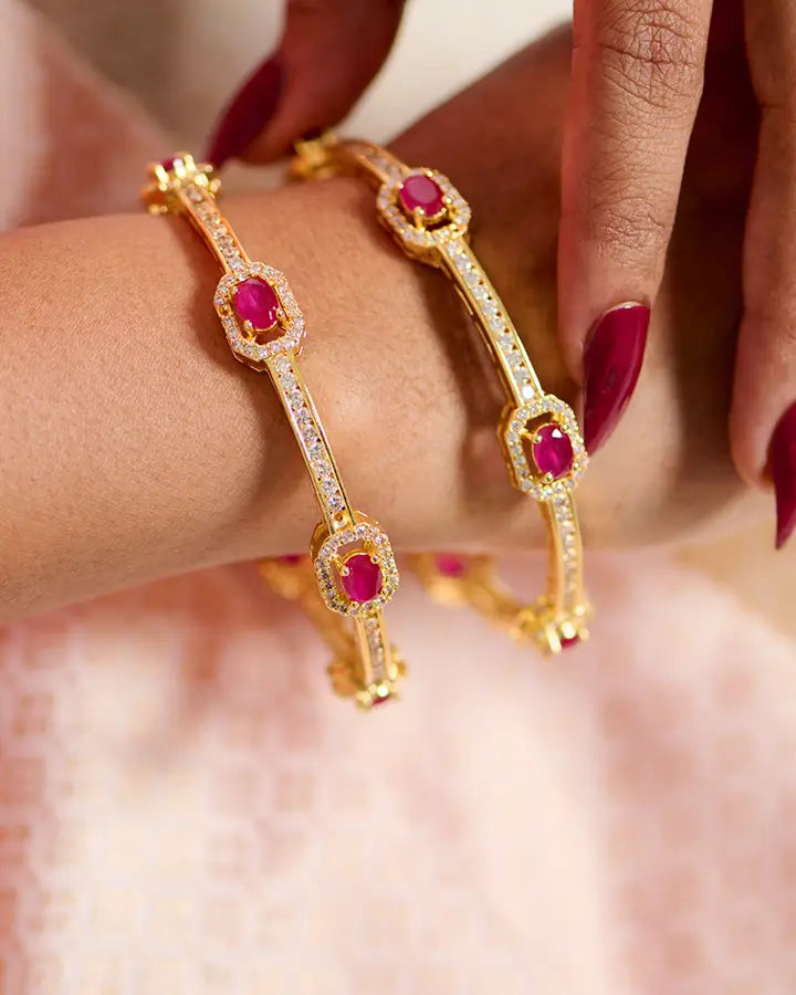 Navya Bangles in 92.5 Silver - Silsila by Dvaar