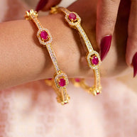 Navya Bangles in 92.5 Silver - Silsila by Dvaar