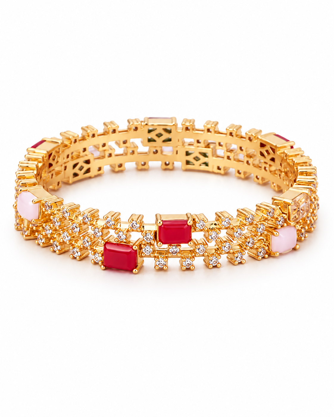 Navratna Bangles in 92.5 Silver