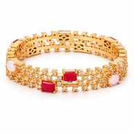 Navratna Bangles in 92.5 Silver