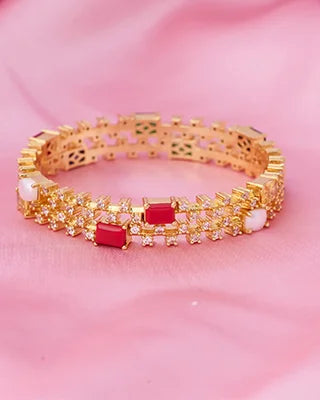 Navratna Bangles worn view - Silsila by Dvaar
