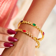 Navratna Bangles detail - Silsila by Dvaar