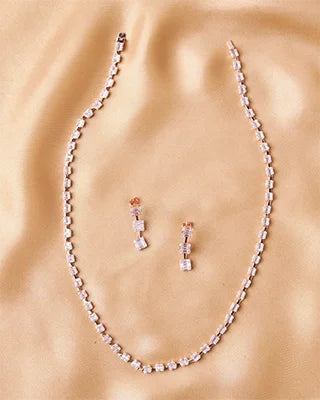 Frost Necklace front view - Silsila by Dvaar