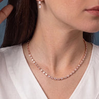 Frost Necklace in 92.5 Silver - Silsila by Dvaar