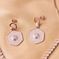 Hexa Necklace in 92.5 Silver