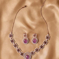 Amethyst Necklace in 92.5 Silver