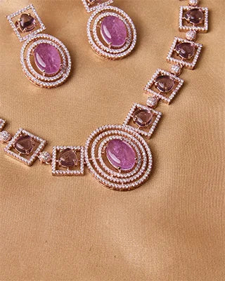 Amethyst Necklace in 92.5 Silver