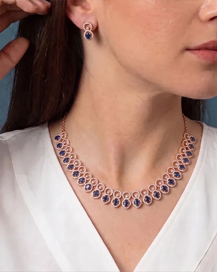 Neeradhi Necklace in 92.5 Silver