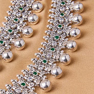 Oxidized Payal in 92.5 Silver