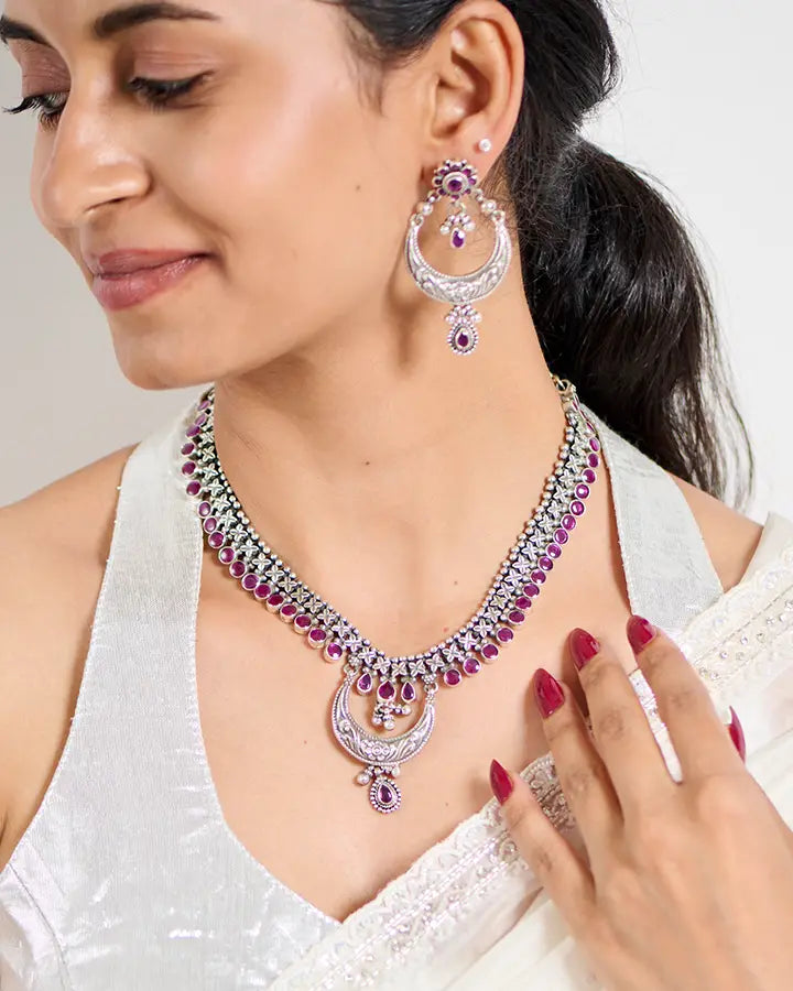 Rajasthani Necklace detail - Silsila by Dvaar