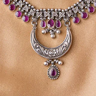 Rajasthani Necklace side view - Silsila by Dvaar