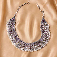 Oxidized Necklace front view - Silsila by Dvaar