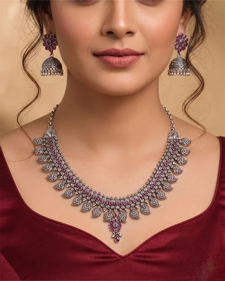 Rajputi Necklace in 92.5 Silver