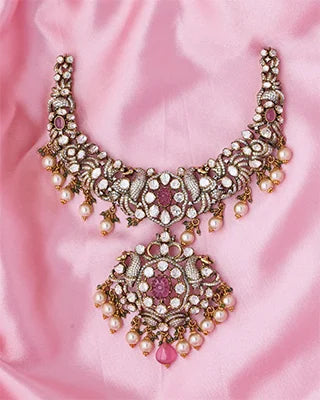 Maharani Necklace in 92.5 Silver