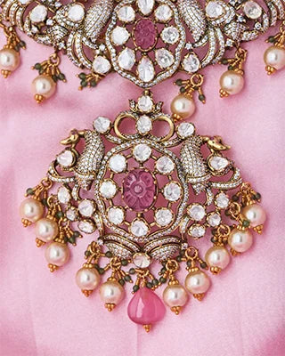 Maharani Necklace in 92.5 Silver