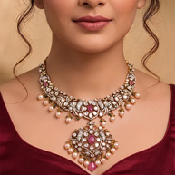 Maharani Necklace in 92.5 Silver