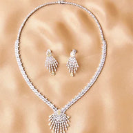 Sunlit Grace Necklace side view - Silsila by Dvaar