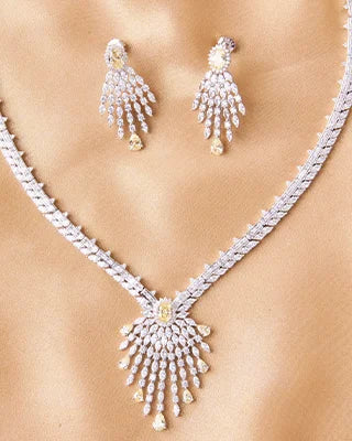 Sunlit Grace Necklace detail - Silsila by Dvaar