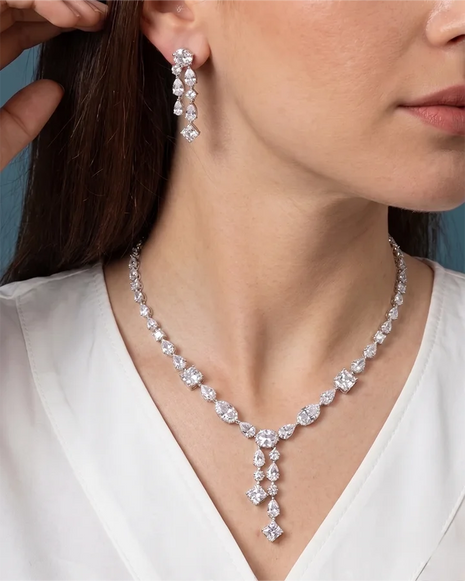 Shukla Necklace in 92.5 Silver - Silsila by Dvaar