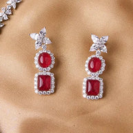 Garnet Glow Necklace in 92.5 Silver