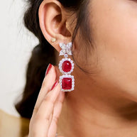 Garnet Glow Necklace in 92.5 Silver