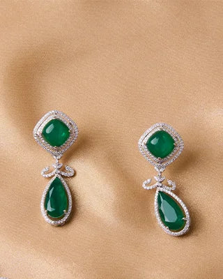 Verdite Necklace side view - Silsila by Dvaar