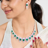 Marakata Necklace in 92.5 Silver