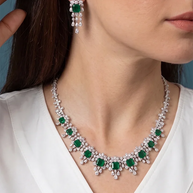 Marakata Necklace in 92.5 Silver