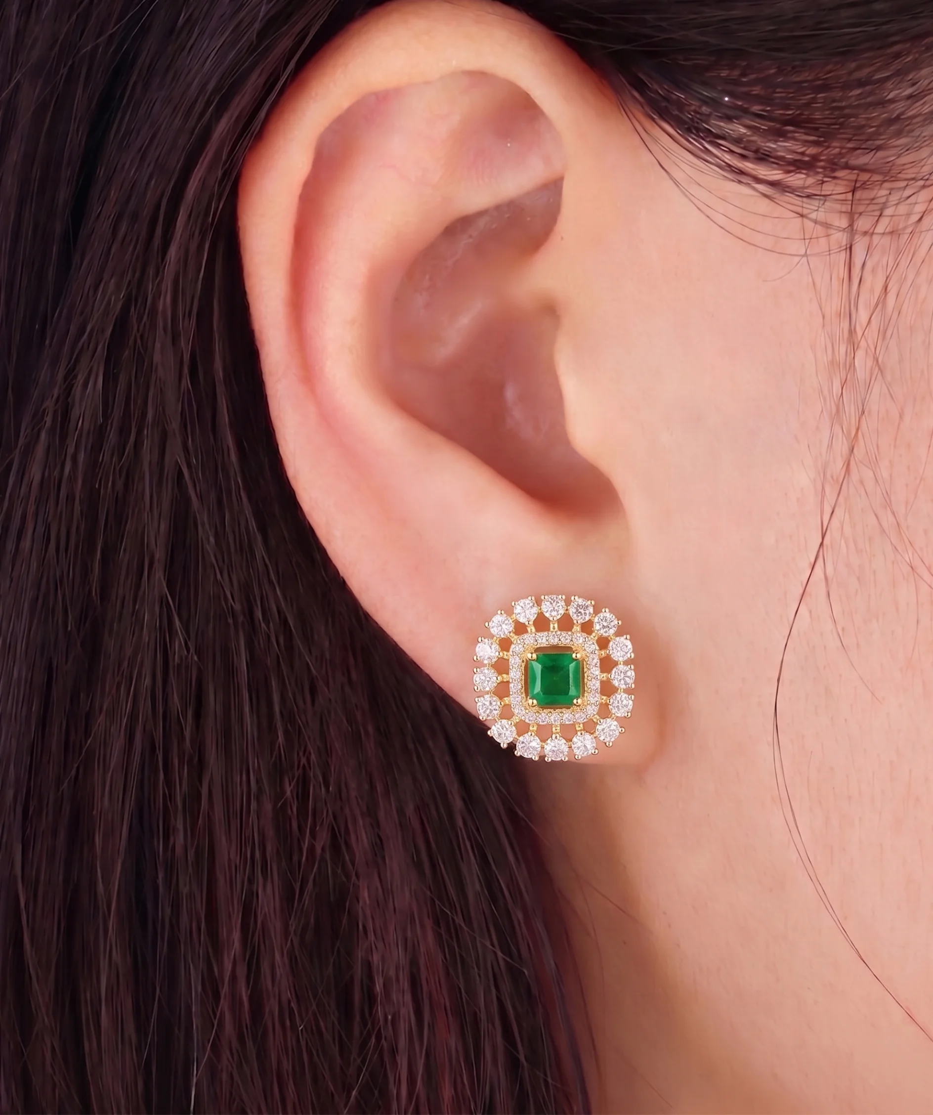Harini Studs in 92.5 Silver