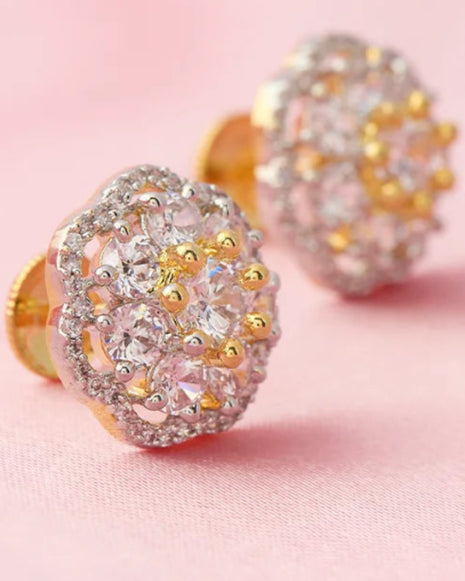 Moissanite Studs in 92.5 Silver