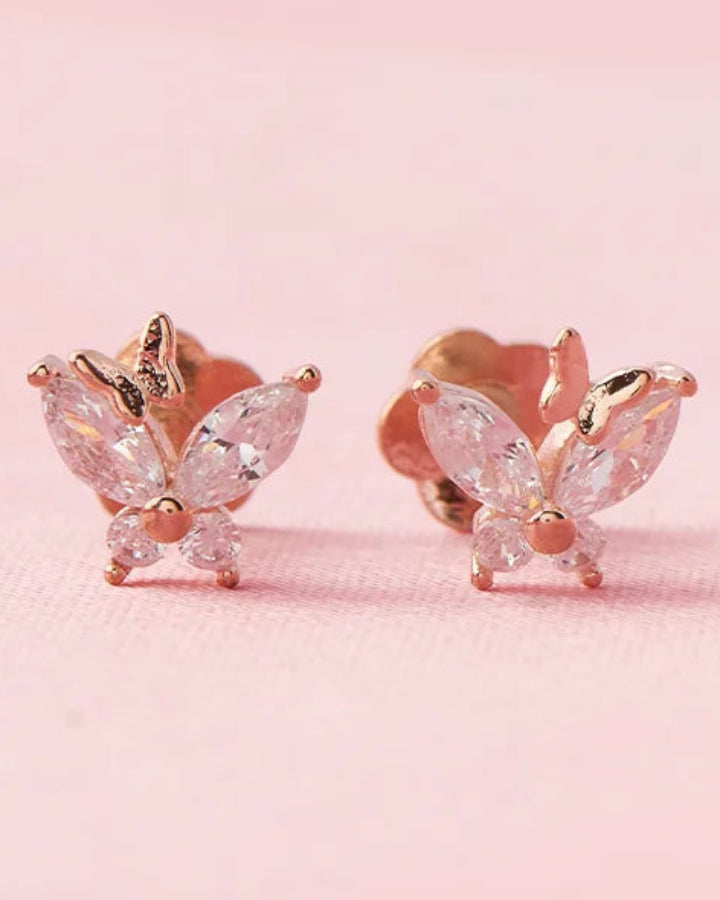 Butterfly Studs in 92.5 Silver
