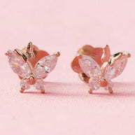 Butterfly Studs in 92.5 Silver