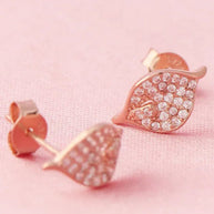 Neo Leaf Studs in 92.5 Silver