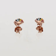 Multi-color Studs in 92.5 Silver