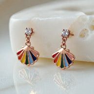 Multi-color Studs in 92.5 Silver