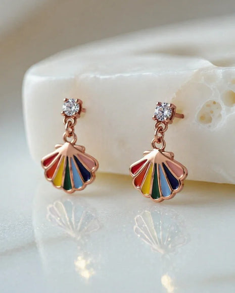 Multi-color Studs in 92.5 Silver