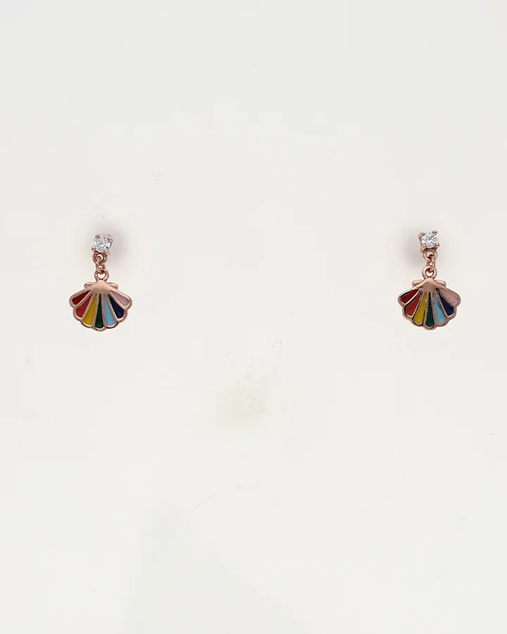 Multi-color Studs in 92.5 Silver
