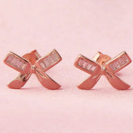 Bare Bow Studs in 92.5 Silver