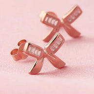 Bare Bow Studs in 92.5 Silver