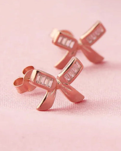 Bare Bow Studs in 92.5 Silver