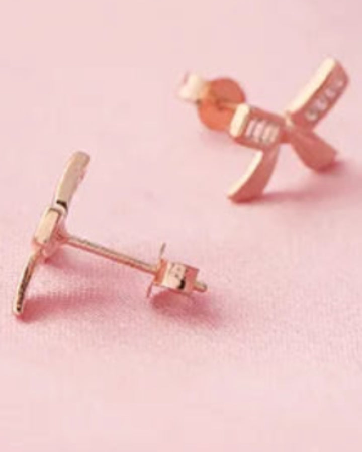 Bare Bow Studs in 92.5 Silver