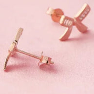 Bare Bow Studs in 92.5 Silver